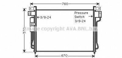 AVA QUALITY COOLING dn5299d -  Конденсатор, кондиционер